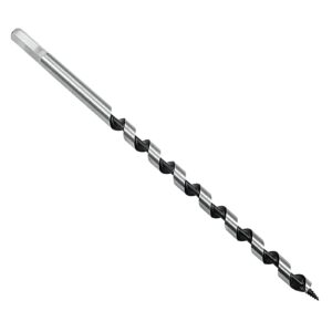 coufce 1/2" diameter auger drill bit 12" ship auger long drill bit 3/8" hex shank long drill bits for wood hole cutter in hardwood, softwood, and composite materials