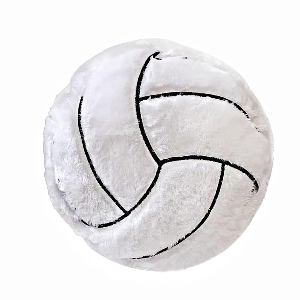 XIYUAN 13.8inch Stuffed Sports Balls Toy Football Basketball Sports Pillow,Kids Pillow Plush Stuffed Throw Pillow Home Decorative Throw Pillows Cushion Sports Toy Gift (Volleyball)