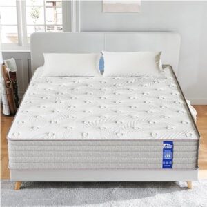 California King Mattress in a Box Medium Firm Hybrid Cal King Mattress with Latex Memory Foam CertiPUR-US Certified (12 in, CA King)