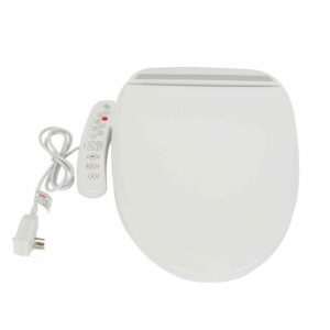 liyuanjun heated toilet seat, 110v electric bidet with water inlet tube control panel for home bathroom 0.55l/18.6oz tank capacity ipx4 waterproof 4.92ft long power cord