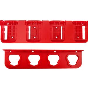 WOLGNKI Plastic Battery Organizer Mount Holder Fit for Milwaukee M18 M12 Battery 1 for 12V and 1 for 18V