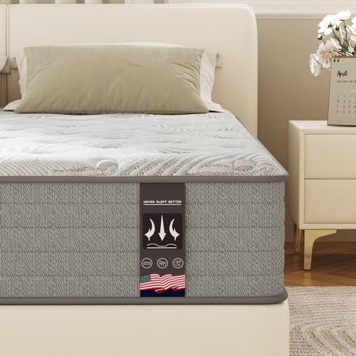 California King Mattress in a Box Medium Firm Hybrid Cal King Mattress with Latex Memory Foam CertiPUR-US Certified (12 in, CA King)