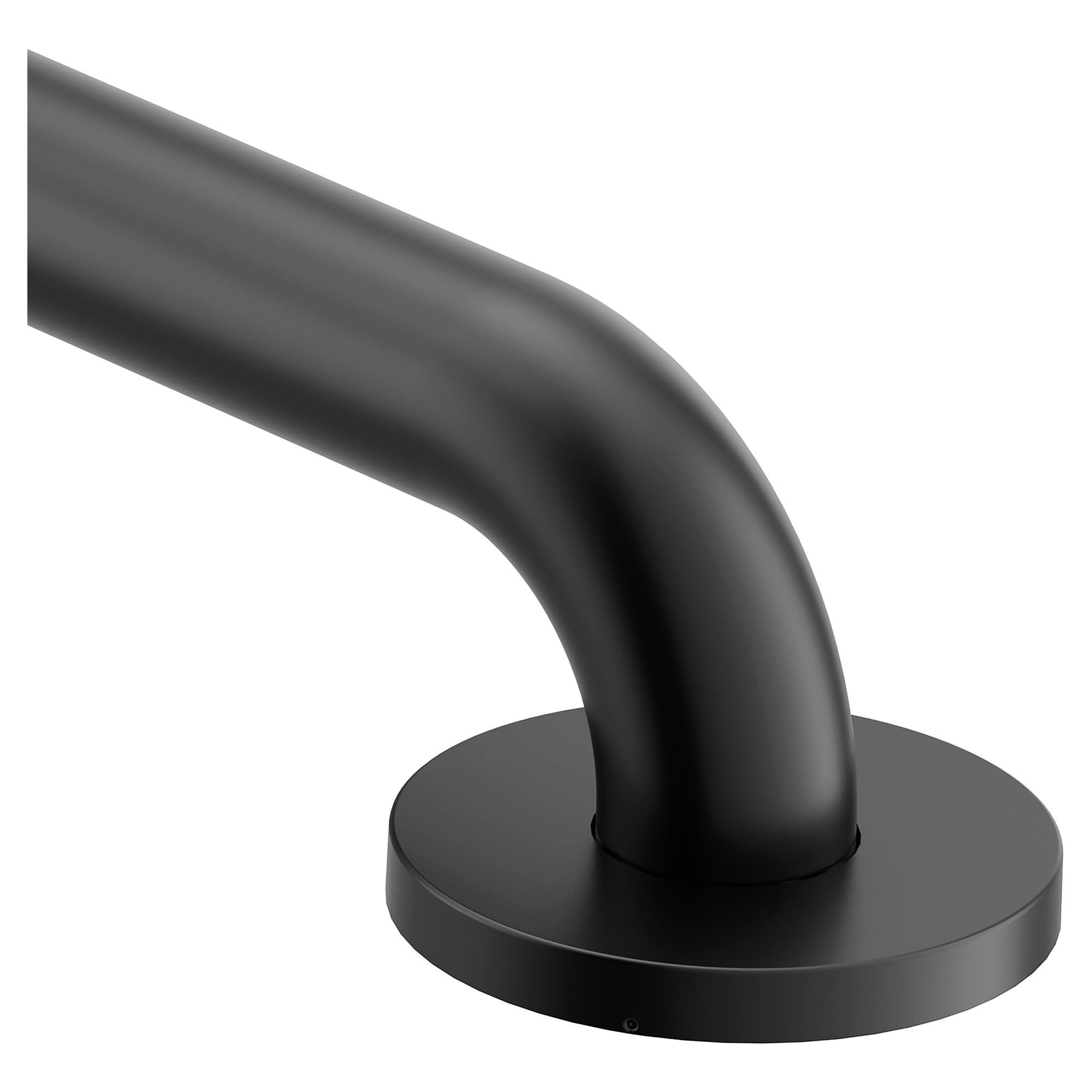 Moen Concealed Grab Bar AC Matte Black 48-Inch Bathroom Safety Grab Bar, R8748BL