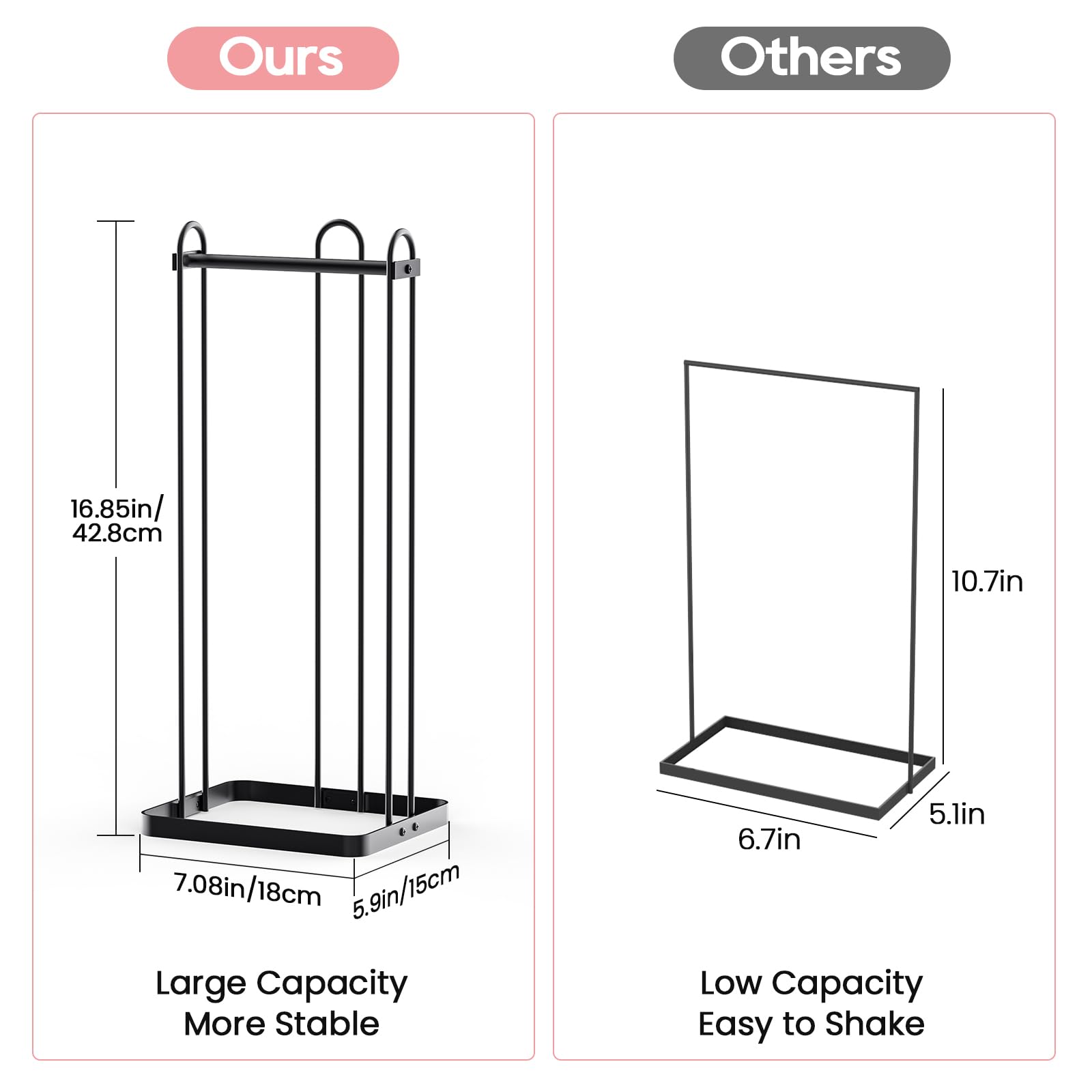 PAPAGIFTREE Hanger Organizer Stacker, Hanger Storage Organizer Clothes Hanger Holder, Clothes Hanger Storage Rack Hanger Caddy Portable Hanger Holder Stand for Laundry Room Organization (1, Black)