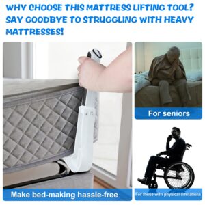 Mattress Lifting Tool Ergonomic Under Mattress Elevator For Changing Sheets Effortless Bed Making Simple Operate Mattress Lifting Tool Effortless Bed Making Ergonomic Mattress Lifter Easy Bed