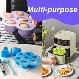 3 Pack Silicone Egg Bite Mold for Air Fryer Silicone Egg Molds -Alternative to Sous Vide Egg Bite Maker for Cooking Air Fryer Accessories