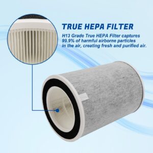 HP202 True HEPA Replacement Filter Compatible with Shark Air Purifier HP201, HP202, UA205, AP1000 and 3-in-1