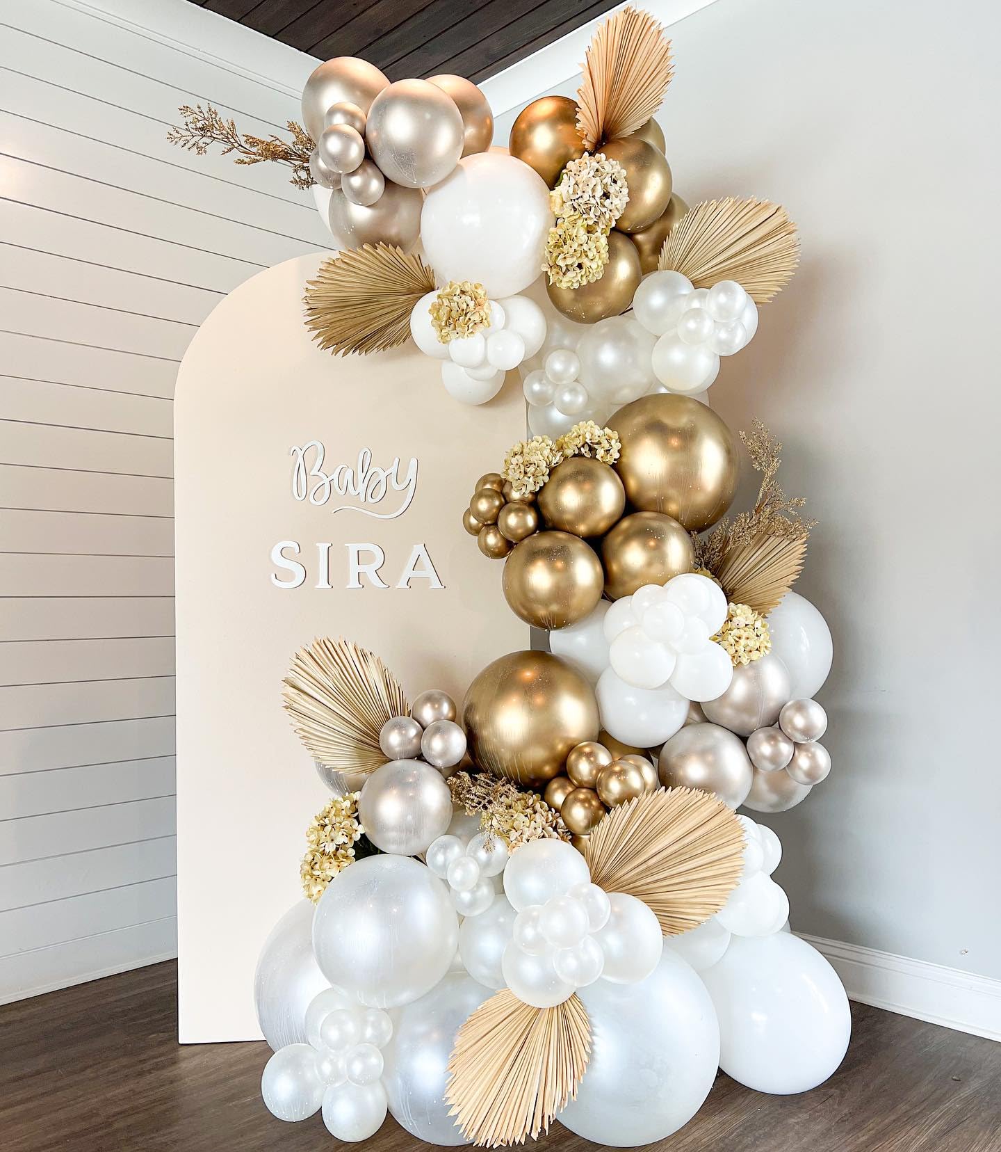 Cream and Sand Gold Balloons Set, 12 Inch Double Stuffed Beige Balloons with Metallic Chrome Champagne Nude Neutral Cream White Balloon for Bridal Baby Shower Birthday Wedding Party Decorations