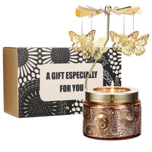 Gifts for Women, Birthday Gifts for Mom Daughter Sister Wife, Unique Gifts for Friend Women Rotatable Scented Candles Gifts for Anniversary Christmas