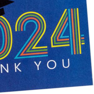 Hallmark Graduation Thank You Cards Bulk, Class of 2024, Retro Blue (40 Thank You Notes with Envelopes)