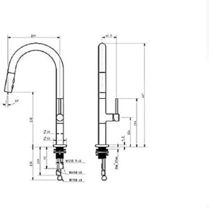 Kitchen & Bath Fixtures Taps Faucet,Electroplating Pull Faucet Kitchen Sink Sink Hot and Cold Water Mixer Wholesale, Black,Black