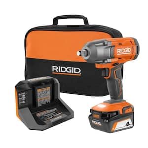 ridgid 18v cordless 1/2 in. impact wrench kit with 4.0 ah battery and charger