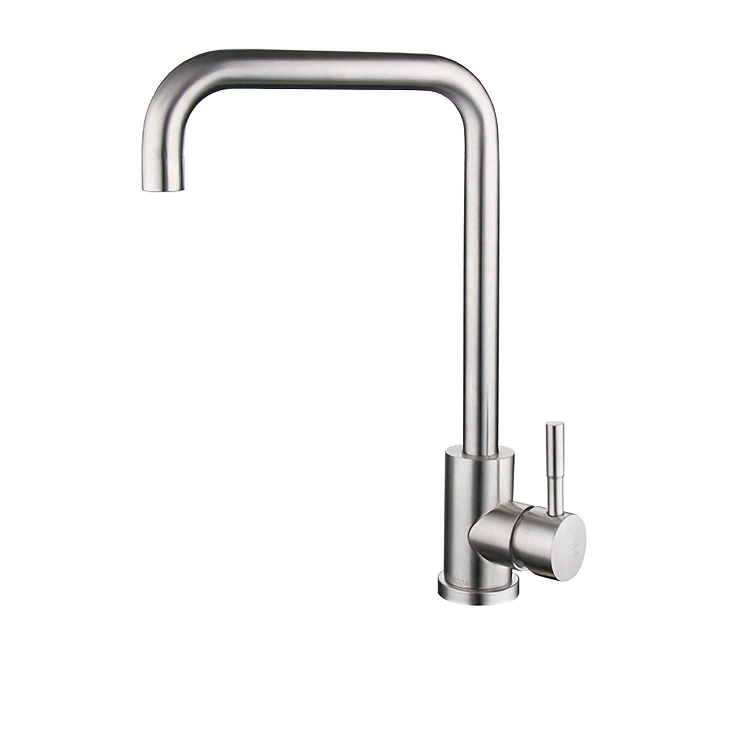 Faucet Bathroom Kitchen Brushed Nickel Stainless Steel Lead-Free,Bar Sink Faucet Tap Small Mini Kitchen Bath Faucet Farmhouse Vanity Sink Lavatory,External Welding (Size : Inner Welding)