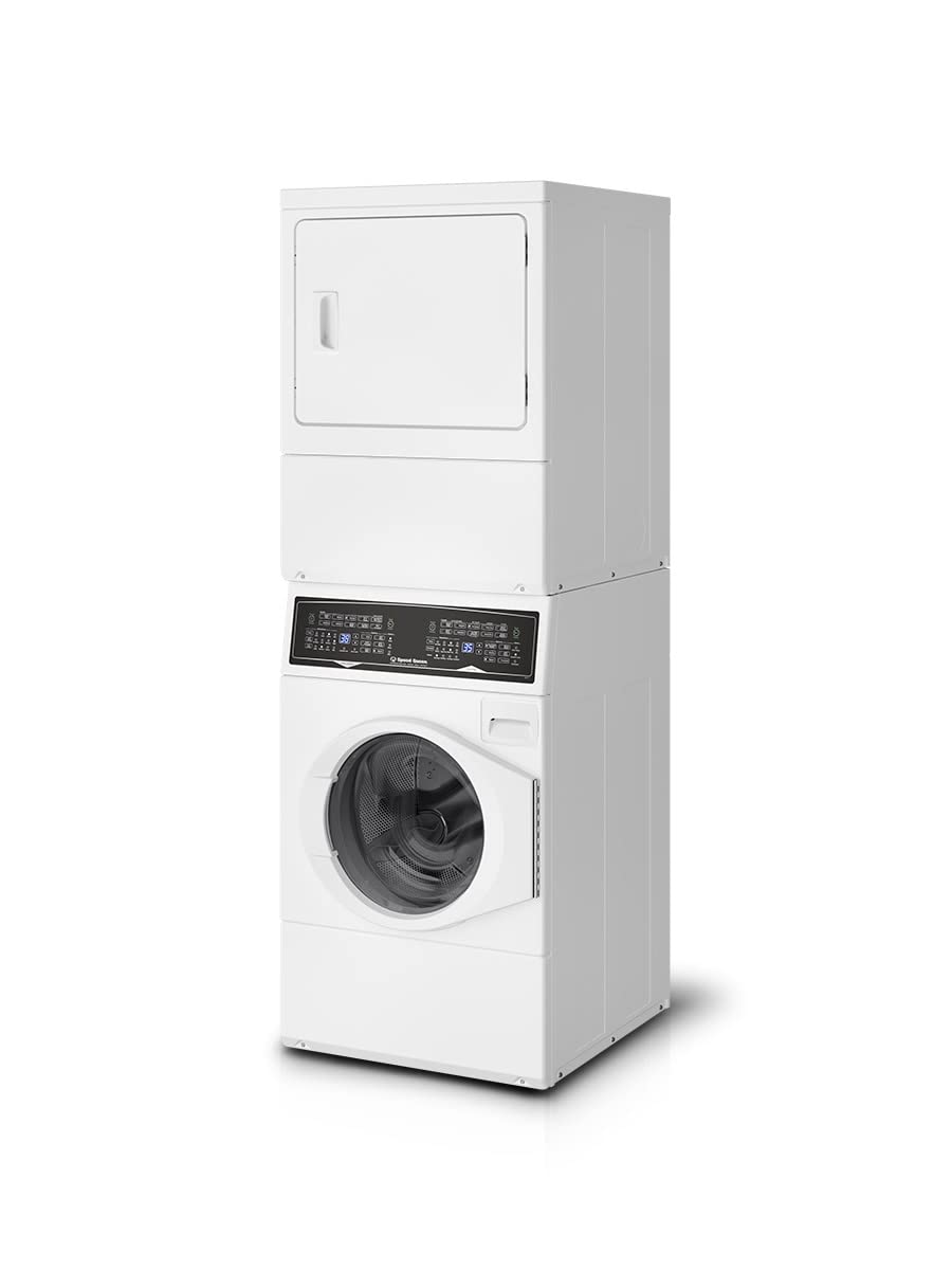 Speed Queen SF7007WE Stacked Washer/Dryer Laundry Center