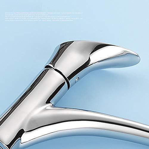 Kitchen & Bath Fixtures Taps Faucet,Copper Kitchen Faucet Single Hole Hot and Cold Sink Basin Switch Valve