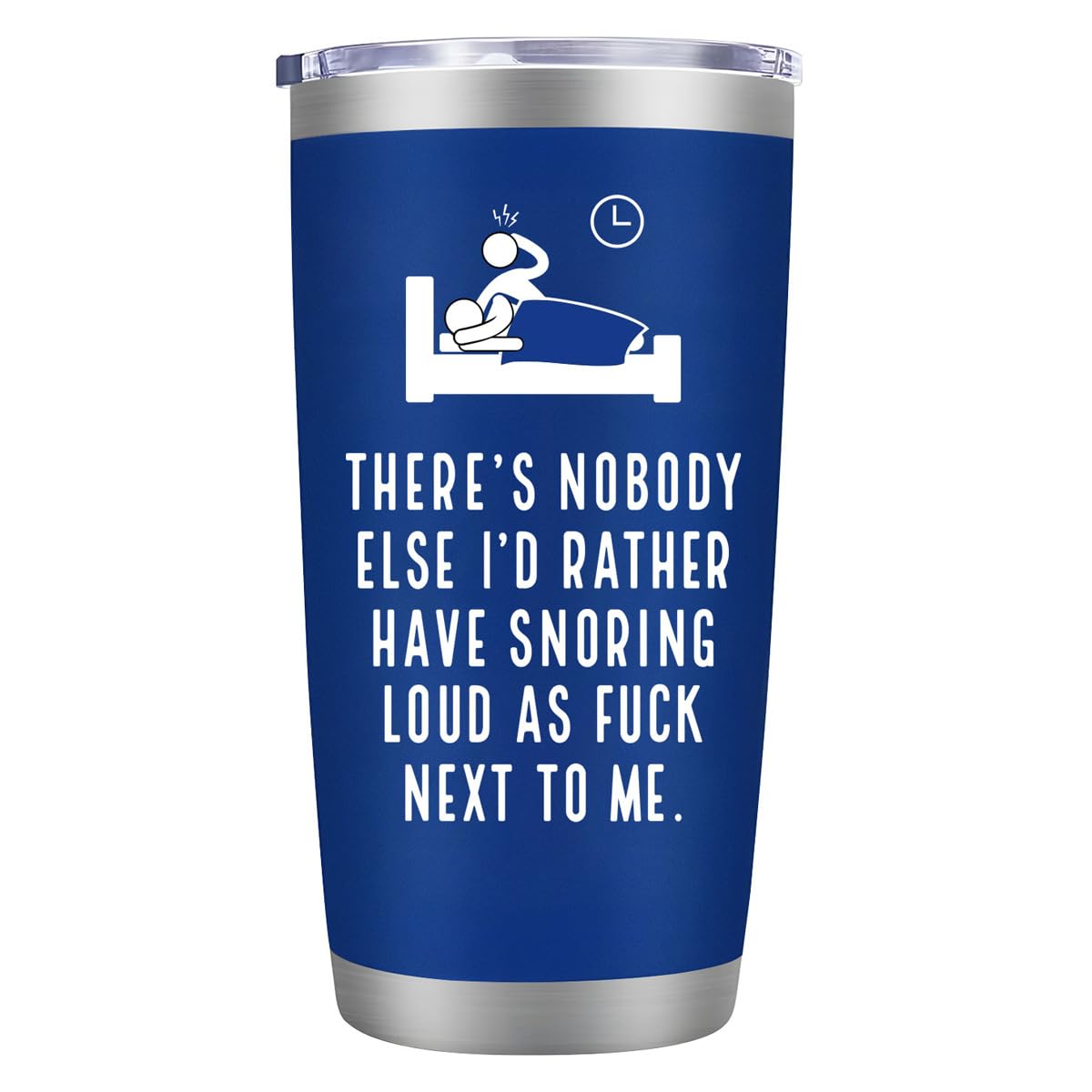 LEIOH Funny Christmas Gifts for Men,Women - Valentines Day Gifts for Him,Her - Funny Birthday Gifts for Husband,Wife,Boyfriend,Girlfriend,Gifts for Him,Her - Blue Stainless Steel Tumbler 20oz