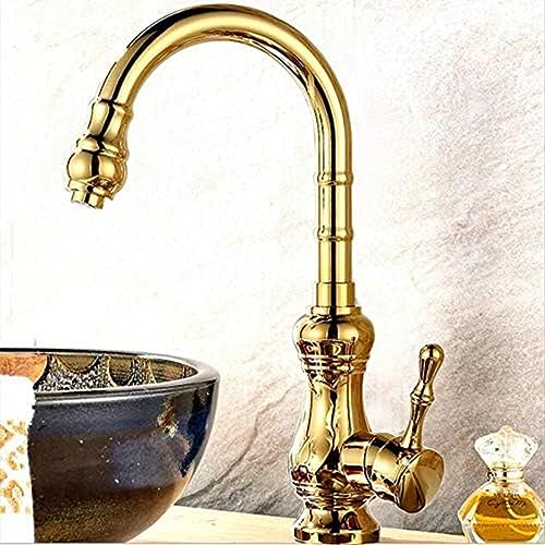 Kitchen & Bath Fixtures Taps Faucet,Antique Copper Faucet Basin Mixer Faucet EuropUPC Kitchen Sink Carved Faucet