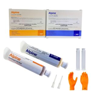 alpine roach gel rotation 1 & 2 box kit: long-term effectiveness against resistant cockroach strains | usa supply chemical resistant gloves | usa supply pest identification card