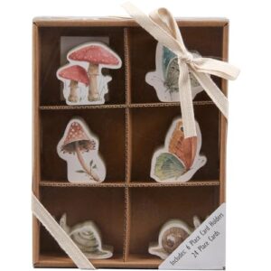 Primitives by Kathy Place Card Holder Set - Mushrooms