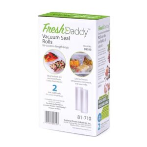 Presto 09510 FreshDaddy Vacuum Seal Rolls for Custom-Length Bags