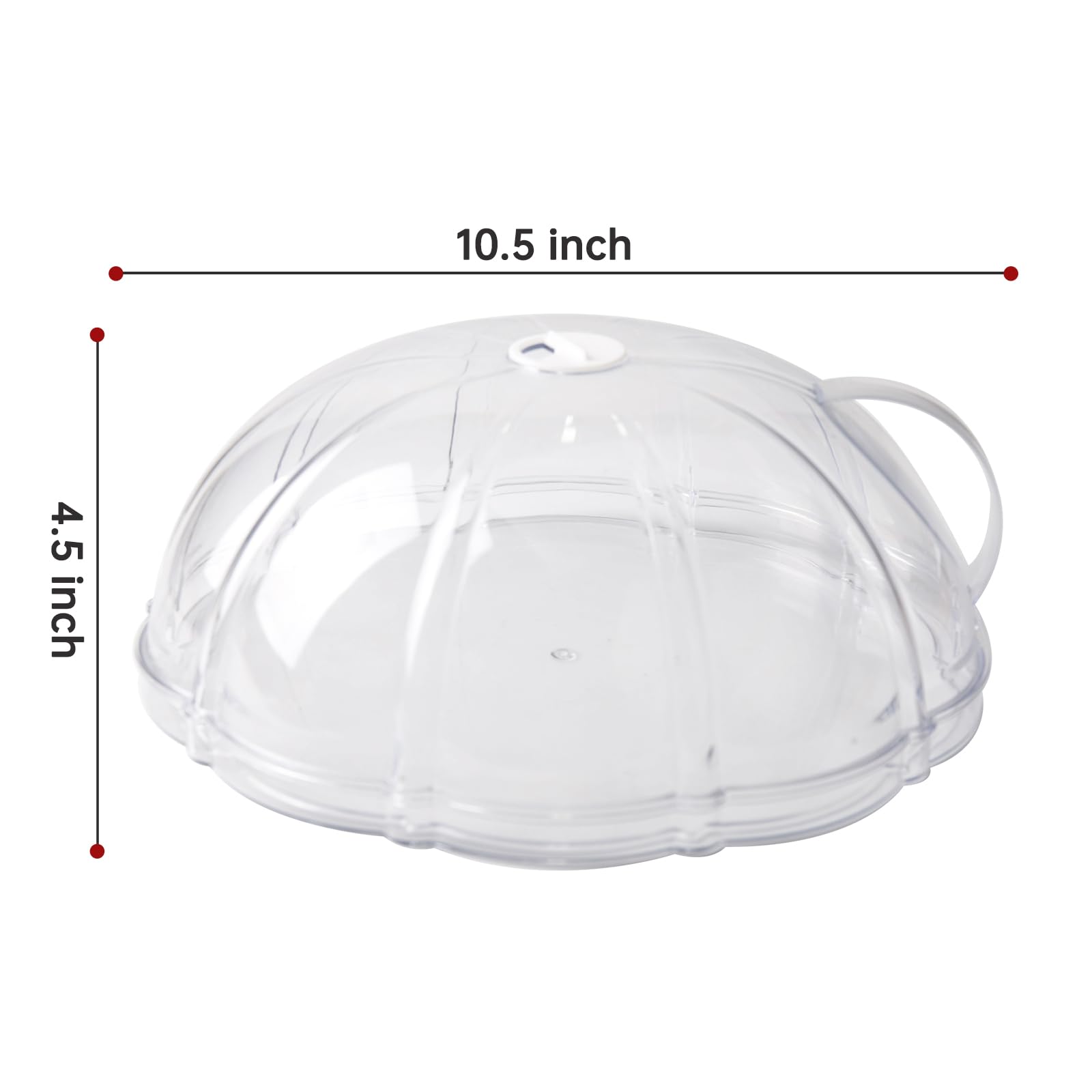 Zero Zoo Microwave Cover for Food - 10.5 Inch Clear Splatter Guard with Handle, Dishwasher-Safe, Multi-Use Tray : Pot Holders, Drying, Baking, Place Tray, Utensils Rest for Kitchen Counter