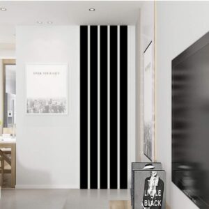 10 Pcs Mirror Wall Stickers Striped Design Mirror Art Tile Decal DIY Self Adhesive Wall Line Border Decals Removable Acrylic Mirror Sheets Wall Sticker Wall Stickers and Murals for Home Decor 5*20cm