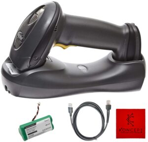 ds6878 zebra/motorola symbol barcode scanner bundle - 1 year warranty - with usb cable, spare battery & microfiber cleaning cloth (renewed)