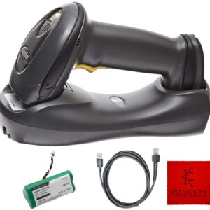 DS6878 Zebra/Motorola Symbol Barcode Scanner Bundle - 1 Year Warranty - with USB Cable, Spare Battery & Microfiber Cleaning Cloth (Renewed)