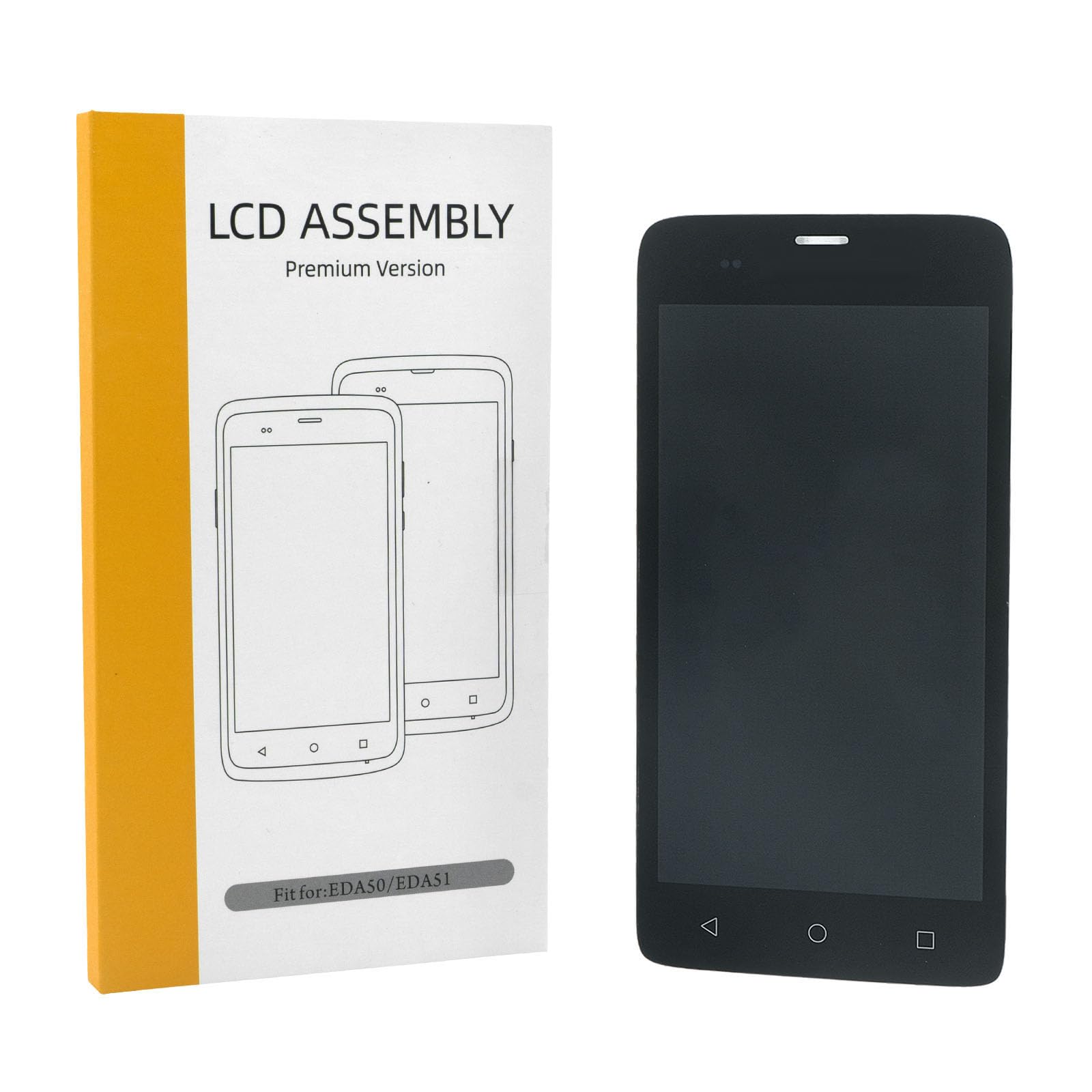 EDA51 LCD Screen with Touch Digitizer for Honeywell Scanpal EDA51 Barcode Scanner Handheld Mobile Computer, Display and Touch Screen Replacement