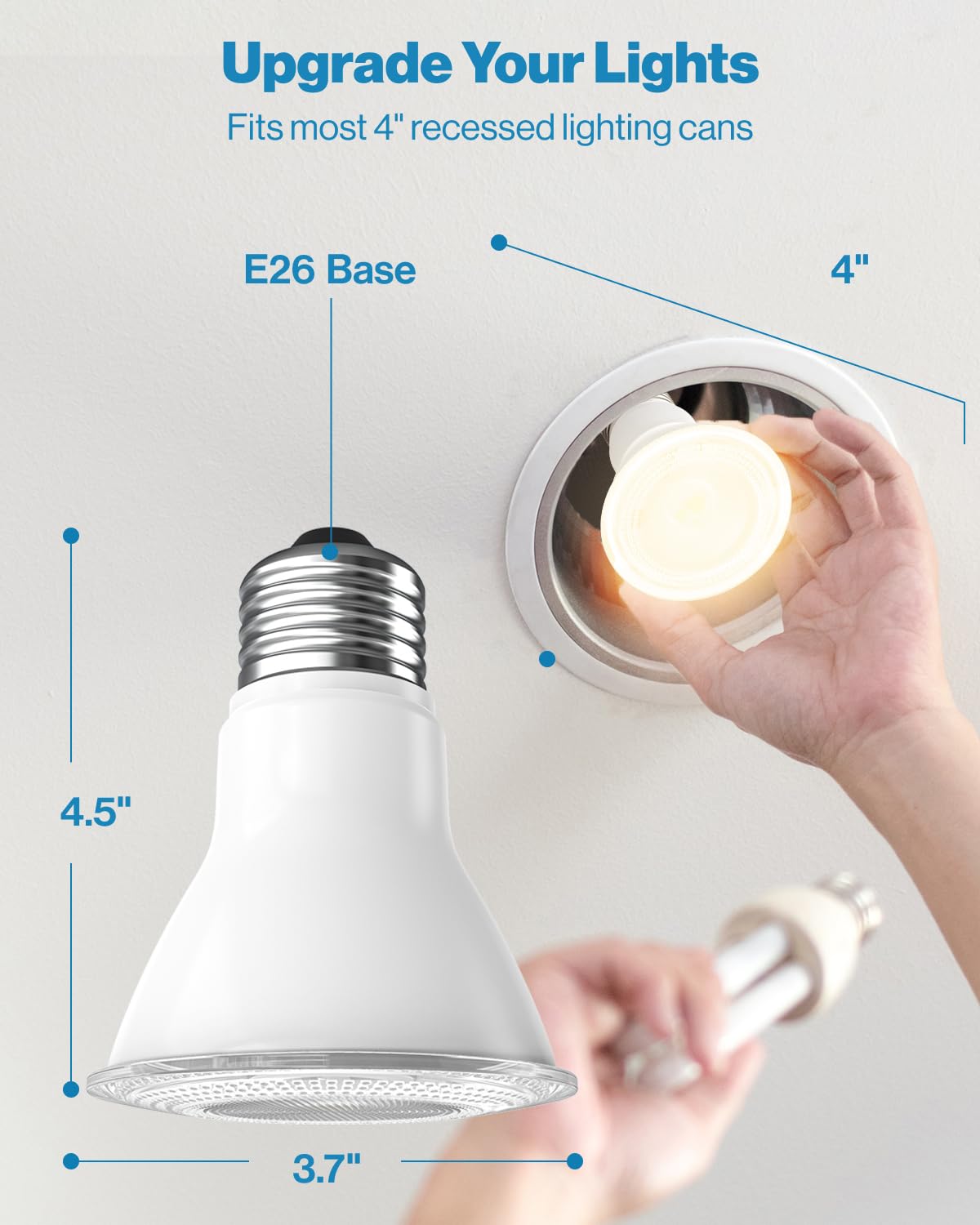 Sunco 2 Pack PAR30 LED Bulbs, 1200 Lumens High Brightness Flood Light Indoor, 75W Equivalent 11W, Dimmable, 2700K Soft White, E26 Medium Base, Exterior, Wet Rated - UL