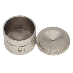 high precision stainless steel specific gravity cup density cup pycnometer 50 ml simple pack