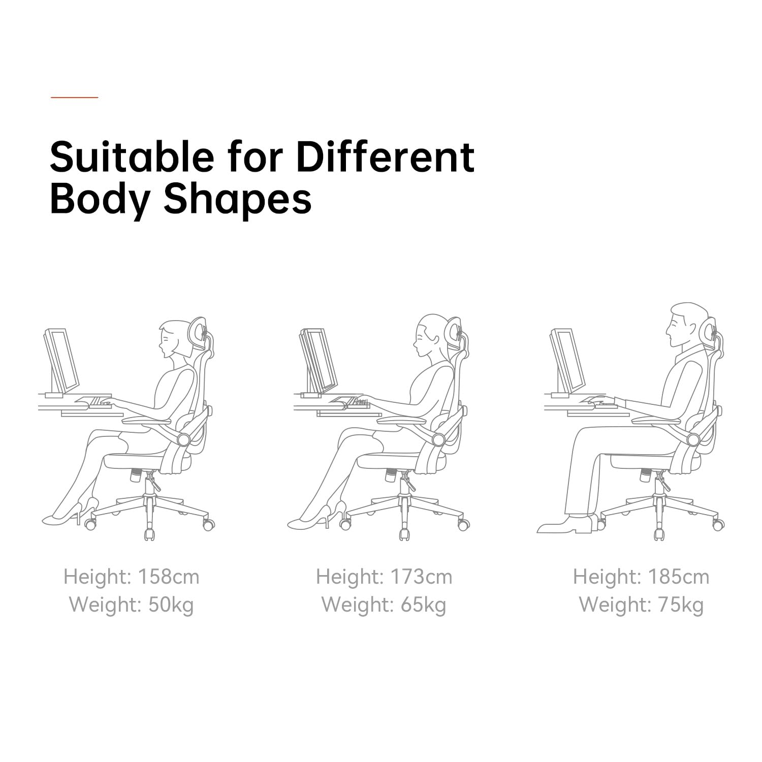 SIHOO M102C Ergonomic Mesh Office Chair, High Back Desk Chair with 3D Armrests, Up&Down Lumbar Support, Swivel Computer Task Chair with Adjustable 2D Headrest, Tilt Function Black