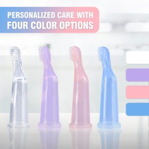 Pawsitive Vibes Pet Dental Care Kit | Cat Finger Toothbrush | Small Dogs & Cats | Secure Grip Thumb Brushes | Gentle Silicone Bristles | Anti-Bite & Extended Design