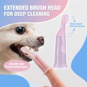 Pawsitive Vibes Pet Dental Care Kit | Cat Finger Toothbrush | Small Dogs & Cats | Secure Grip Thumb Brushes | Gentle Silicone Bristles | Anti-Bite & Extended Design