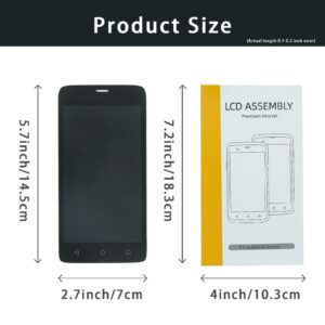 EDA51 LCD Screen with Touch Digitizer for Honeywell Scanpal EDA51 Barcode Scanner Handheld Mobile Computer, Display and Touch Screen Replacement