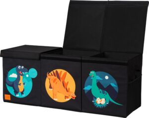 dikaniu extra large toy chest for boys, large toy box, made with sturdier wood board - collapsible sturdy storage bins with lids, kids toy box chest organizer for or nursery, playroom, bedroom