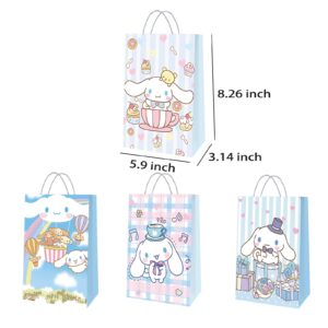 Gonii Anime Candy Bags,16Pcs Paper Bags with Handles for Party Decorations Cookies Candy Gift Bag