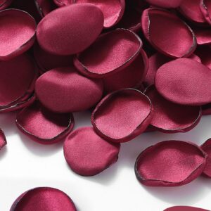 Serwalin 300pcs Silk Rose Petals for Weddings Flowers Petals for Valentine's Day Burgundy Petals Fake Rose Petals Flower Girl Petals for Wedding Flower Girl Basket Aisle Runner Bridal Shower