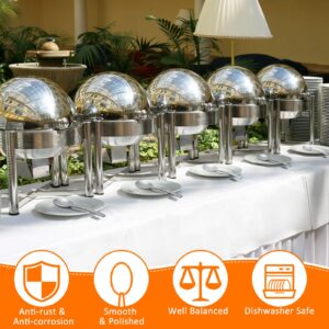 Uiifan 24 Pieces Serving Spoons Bulk 8.3 Inches Party Serving Spoons for Buffet Stainless Steel Serving Spoon Banquet Serving Utensils Spoons for Cooking Catering Food Kitchen, Silver, 8.3 x 2.4''