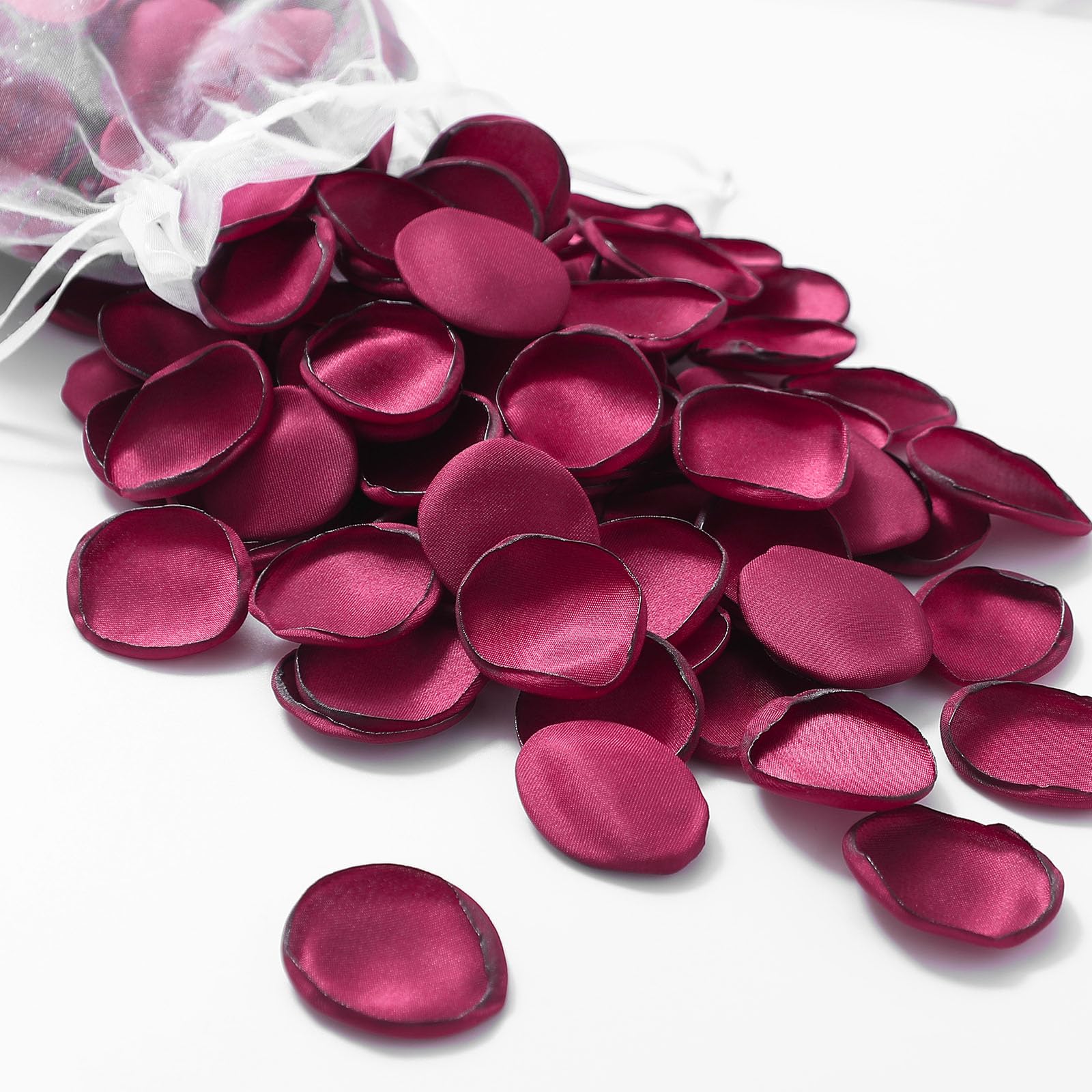 Serwalin 300pcs Silk Rose Petals for Weddings Flowers Petals for Valentine's Day Burgundy Petals Fake Rose Petals Flower Girl Petals for Wedding Flower Girl Basket Aisle Runner Bridal Shower