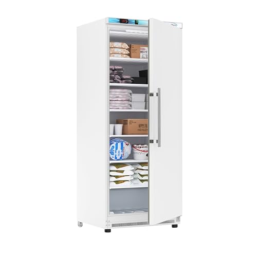 KoolMore KM-FMD20WH 21 Cu. ft. Commercial Reach-in Freezer in White Manual Defrost, Solid Door