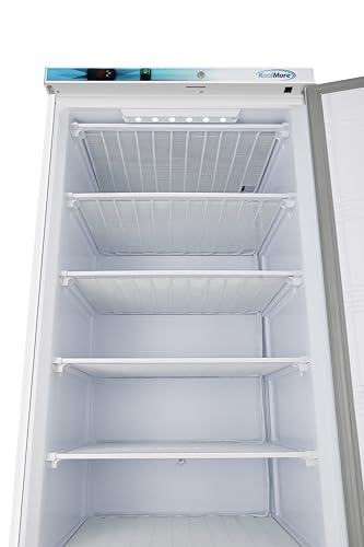 KoolMore KM-FMD20WH 21 Cu. ft. Commercial Reach-in Freezer in White Manual Defrost, Solid Door