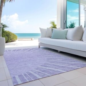 Addison Rugs Chantille ACN668 Lavender 5' x 7'6" Indoor Outdoor Area Rug, Easy Clean, Machine Washable, Non Shedding, Bedroom, Entry, Living Room, Dining Room, Kitchen, Patio Rug