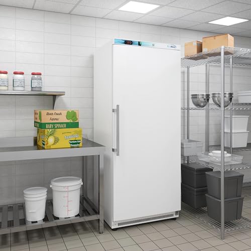 KoolMore KM-FMD20WH 21 Cu. ft. Commercial Reach-in Freezer in White Manual Defrost, Solid Door