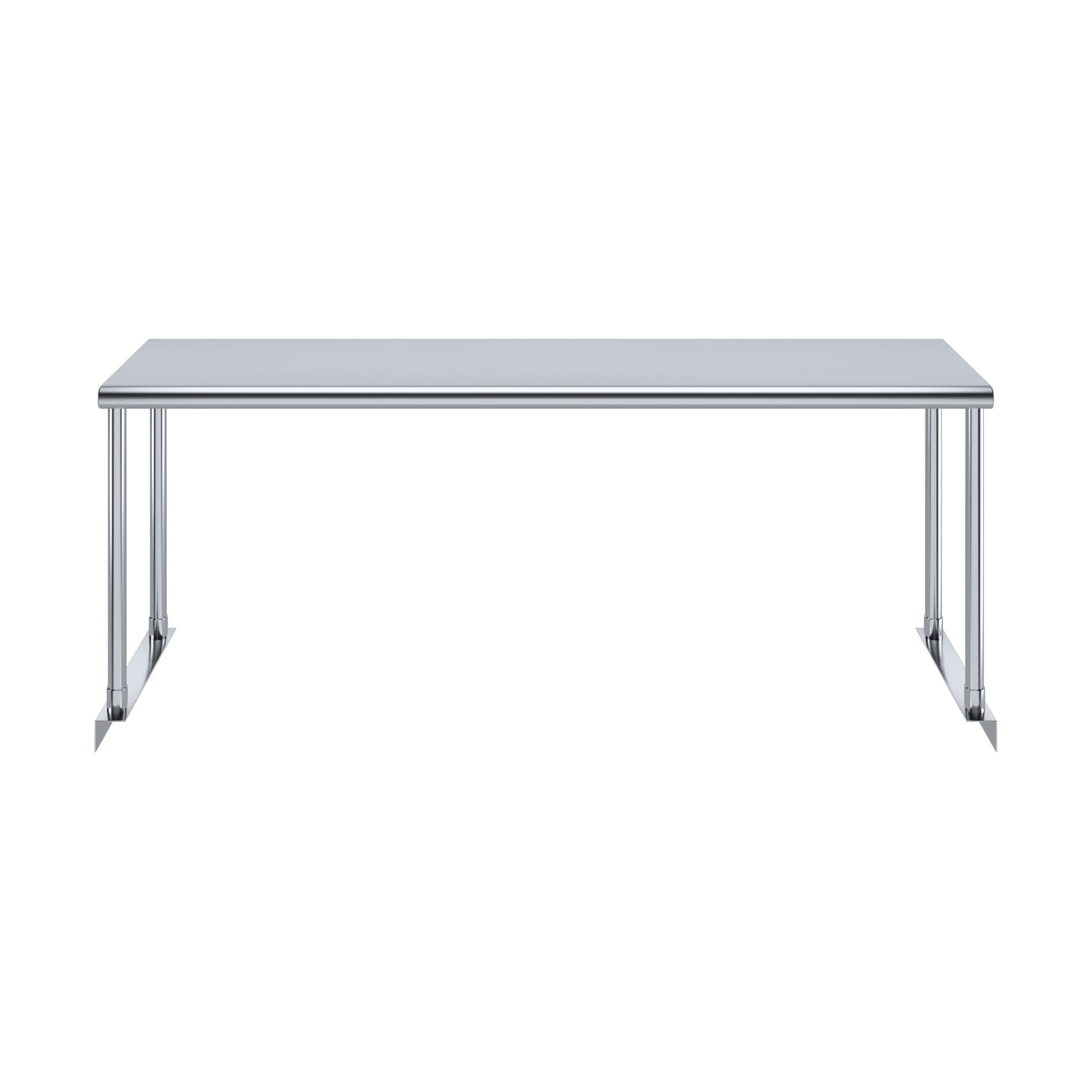 Stainless Steel Single Overshelf for 48" Long Prep Table. 12" Wide x 48" Long x 18" High