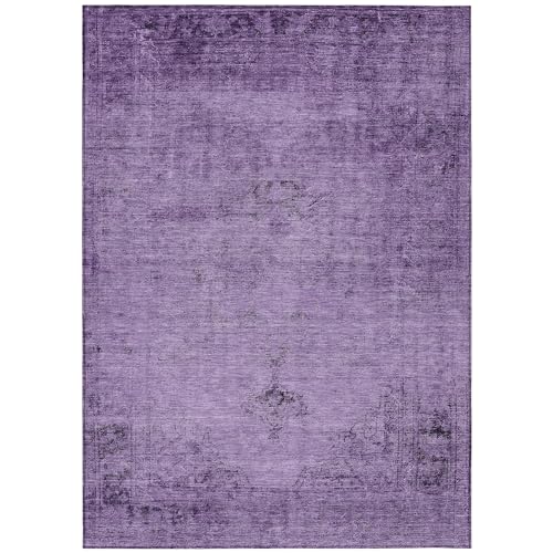 Addison Rugs Chantille ACN658 Purple 9' x 12' Indoor Outdoor Area Rug, Easy Clean, Machine Washable, Non Shedding, Bedroom, Entry, Living Room, Dining Room, Kitchen, Patio Rug