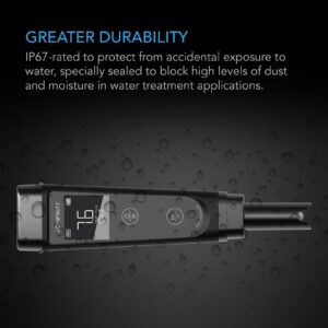 AC Infinity pH Meter PRO Kit, High Precision Digital pH Pen with ±0.01 pH Accuracy and Interchangeable Probe, Nutrient Test pH Meter for Water Hydroponics Plants, Gardening, Aquariums, Swimming Pools