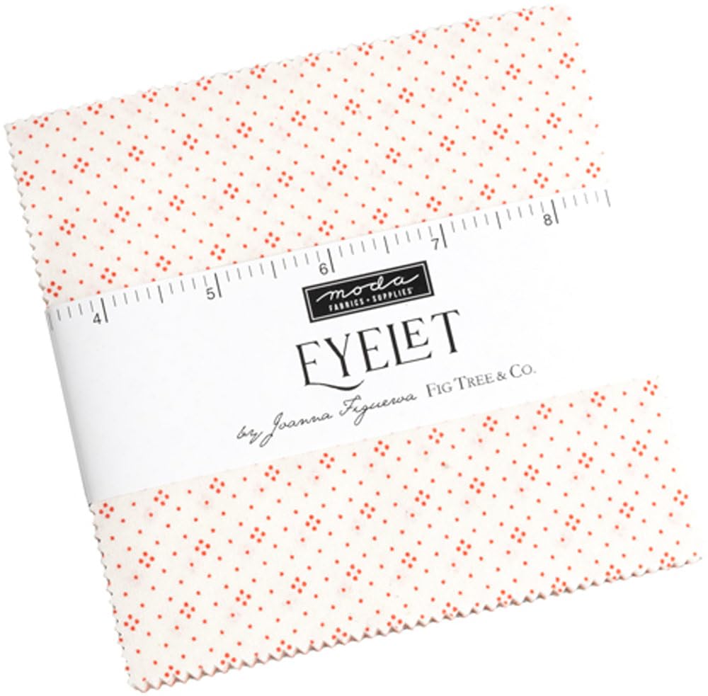 Fig Tree and Co Eyelet Charm Pack 42 5-inch Squares Moda Fabrics 20488PP