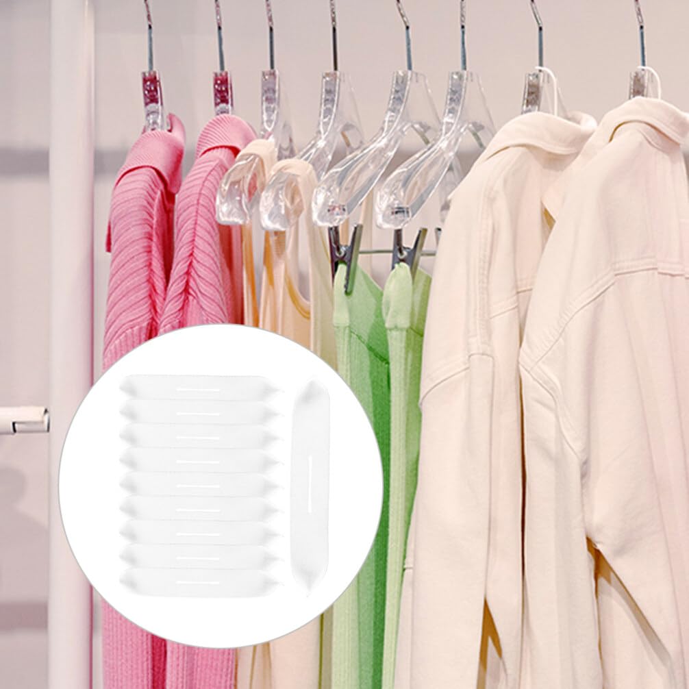 Uonlytech 50pcs Foam Padded for Hangers Clothing Hanger Sleeve Clothing Protectors Sponge Cases Shoulder Hanger Covers for Hanging Dresses Sweaters Suits White