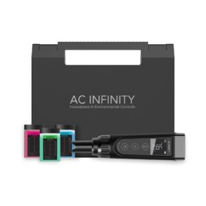 ac infinity ph meter pro kit, high precision digital ph pen with ±0.01 ph accuracy and interchangeable probe, nutrient test ph meter for water hydroponics plants, gardening, aquariums, swimming pools